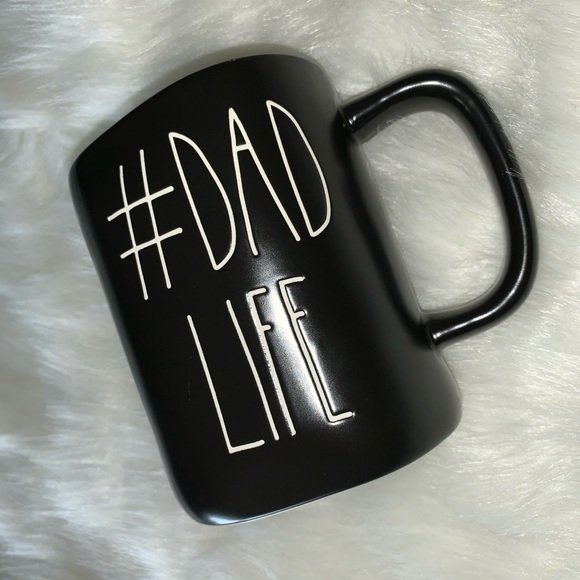 NEW! RAE DUNN “Dad Life” Ceramic Mug, Black, NWT - Picture 4 of 10